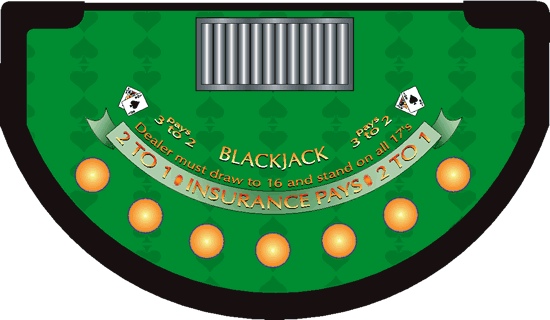 Casino Party Blackjack Table
